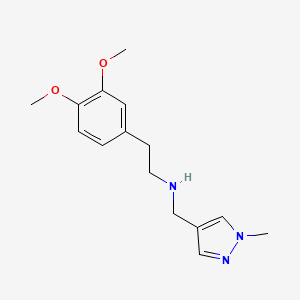 2-(3,4-Dimethoxyphenyl)-N-((1-methyl-1H-pyrazol-4-yl)methyl)ethanamine