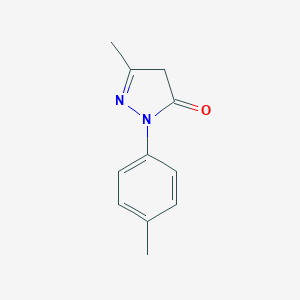 molecular formula C11H12N2O B031976 2,4-二氢-5-甲基-2-(4-甲基苯基)-3H-吡唑-3-酮 CAS No. 86-92-0