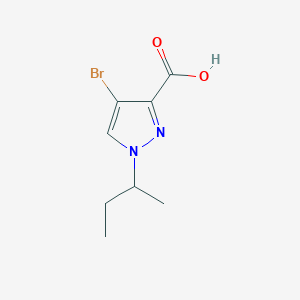 molecular formula C8H11BrN2O2 B3197637 4-Bromo-1-sec-butyl-1H-pyrazole-3-carboxylic acid CAS No. 1006451-41-7