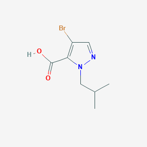 molecular formula C8H11BrN2O2 B3197646 4-Bromo-1-isobutyl-1H-pyrazole-5-carboxylic acid CAS No. 1006451-67-7