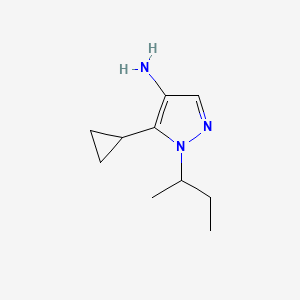 molecular formula C10H17N3 B3197651 1-(butan-2-yl)-5-cyclopropyl-1H-pyrazol-4-amine CAS No. 1006454-53-0