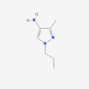 molecular formula C7H13N3 B3197657 3-methyl-1-propyl-1H-pyrazol-4-amine CAS No. 1006457-04-0
