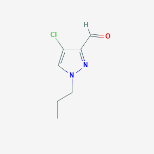 molecular formula C7H9ClN2O B3197665 4-Chloro-1-propyl-1H-pyrazole-3-carbaldehyde CAS No. 1006458-85-0