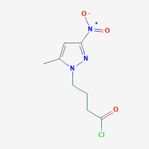 molecular formula C8H10ClN3O3 B3197668 4-(5-methyl-3-nitro-1H-pyrazol-1-yl)butanoyl chloride CAS No. 1006459-08-0