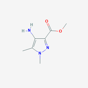 molecular formula C7H11N3O2 B3197716 methyl 4-amino-1,5-dimethyl-1H-pyrazole-3-carboxylate CAS No. 1006486-07-2