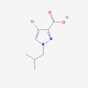 molecular formula C8H11BrN2O2 B3197728 4-Bromo-1-isobutyl-1H-pyrazole-3-carboxylic acid CAS No. 1006493-78-2