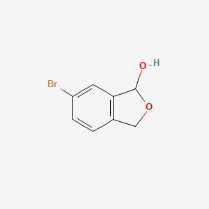 molecular formula C8H7BrO2 B3197745 6-Bromo-1,3-dihydroisobenzofuran-1-ol CAS No. 100655-92-3