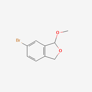 molecular formula C9H9BrO2 B3197746 6-Bromo-1-methoxy-1,3-dihydroisobenzofuran CAS No. 100656-03-9