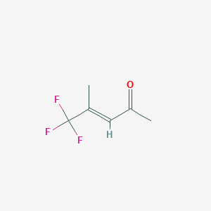 molecular formula C6H7F3O B3197842 5,5,5-Trifluoro-4-methyl-pent-3-en-2-one CAS No. 10075-05-5