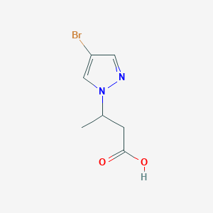 molecular formula C7H9BrN2O2 B3197849 3-(4-bromo-1H-pyrazol-1-yl)butanoic acid CAS No. 1007517-56-7