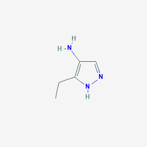 molecular formula C5H9N3 B3197857 5-ethyl-1H-pyrazol-4-amine CAS No. 1007541-02-7