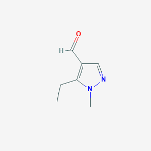 molecular formula C7H10N2O B3197866 5-乙基-1-甲基-1H-吡唑-4-甲醛 CAS No. 1007541-44-7