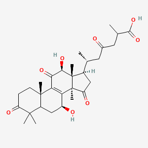 (6R)-6-[(7S,10S,12S,13R,14R,17R)-7,12-dihydroxy-4,4,10,13,14-pentamethyl-3,11,15-trioxo-1,2,5,6,7,12,16,17-octahydrocyclopenta[a]phenanthren-17-yl]-2-methyl-4-oxoheptanoic acid