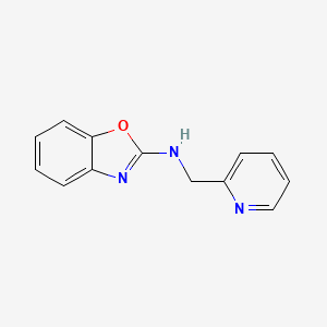 molecular formula C13H11N3O B3197990 N-[(pyridin-2-yl)methyl]-1,3-benzoxazol-2-amine CAS No. 1007798-75-5