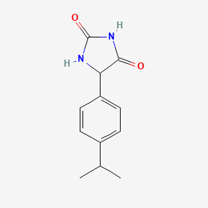 molecular formula C12H14N2O2 B3198031 5-[4-(Propan-2-yl)phenyl]imidazolidine-2,4-dione CAS No. 1008672-28-3
