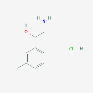 molecular formula C9H14ClNO B3198112 2-Amino-1-(m-tolyl)ethanol hydrochloride CAS No. 1009330-42-0