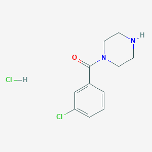 molecular formula C11H14Cl2N2O B3198122 1-(3-Chlorobenzoyl)piperazine hydrochloride CAS No. 100940-00-9