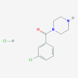 molecular formula C11H14Cl2N2O B3198122 1-(3-氯苯甲酰)哌嗪盐酸盐 CAS No. 100940-00-9