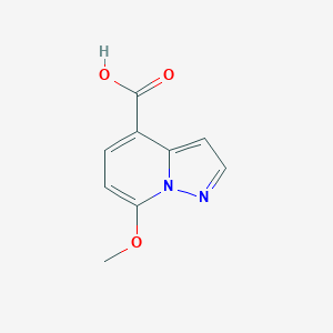 molecular formula C9H8N2O3 B3198135 7-Methoxypyrazolo[1,5-a]pyridine-4-carboxylic acid CAS No. 1009601-94-8