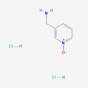 molecular formula C6H10Cl2N2O B3198198 3-(Aminomethyl)pyridin-1-ium-1-olate dihydrochloride CAS No. 1010800-28-8