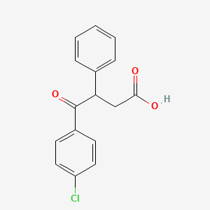 molecular formula C16H13ClO3 B3198385 4-(4-Chlorophenyl)-4-oxo-3-phenylbutanoic acid CAS No. 101272-92-8