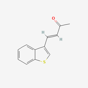 molecular formula C12H10OS B3198399 (3E)-4-(1-benzothiophen-3-yl)but-3-en-2-one CAS No. 101309-22-2