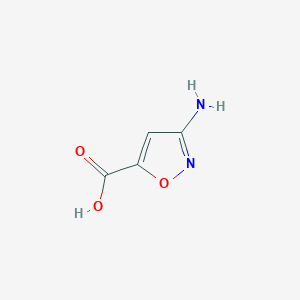 molecular formula C4H4N2O3 B3198449 3-Aminoisoxazole-5-carboxylic acid CAS No. 1013929-55-9