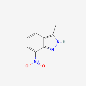 molecular formula C8H7N3O2 B3198470 3-methyl-7-nitro-1H-indazole CAS No. 101420-66-0