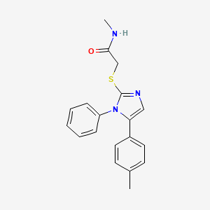 N-methyl-2-((1-phenyl-5-(p-tolyl)-1H-imidazol-2-yl)thio)acetamide