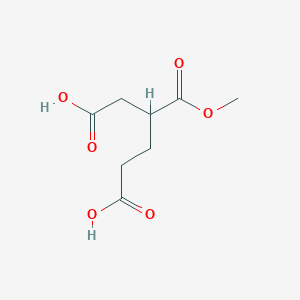 molecular formula C8H12O6 B3198579 3-(Methoxycarbonyl)hexanedioic acid CAS No. 101568-03-0