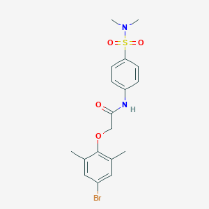 2-(4-bromo-2,6-dimethylphenoxy)-N-[4-(dimethylsulfamoyl)phenyl]acetamide