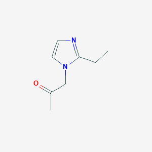 molecular formula C8H12N2O B3198585 1-(2-ethyl-1H-imidazol-1-yl)acetone CAS No. 1015846-63-5