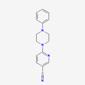6-(4-Phenylpiperazin-1-yl)pyridine-3-carbonitrile
