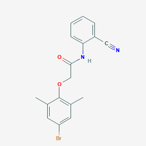 2-(4-bromo-2,6-dimethylphenoxy)-N-(2-cyanophenyl)acetamide