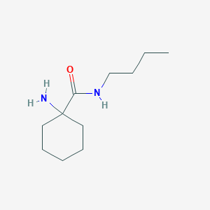 molecular formula C11H22N2O B3198657 1-amino-N-butylcyclohexane-1-carboxamide CAS No. 1016500-88-1