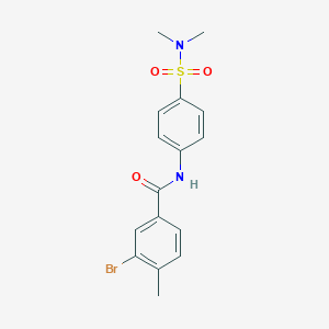 3-bromo-N-{4-[(dimethylamino)sulfonyl]phenyl}-4-methylbenzamide