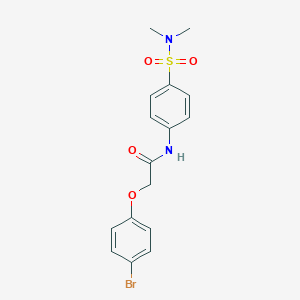 molecular formula C16H17BrN2O4S B319868 2-(4-bromophenoxy)-N-{4-[(dimethylamino)sulfonyl]phenyl}acetamide 