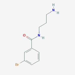 molecular formula C10H13BrN2O B3198712 N-(3-aminopropyl)-3-bromobenzamide CAS No. 1016507-95-1