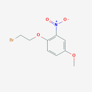 molecular formula C9H10BrNO4 B3198715 1-(2-溴乙氧基)-4-甲氧基-2-硝基苯 CAS No. 1016508-18-1