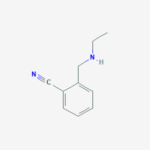 molecular formula C10H12N2 B3198739 2-Ethylaminomethyl-benzonitrile CAS No. 1016510-64-7