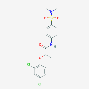 2-(2,4-dichlorophenoxy)-N-{4-[(dimethylamino)sulfonyl]phenyl}propanamide