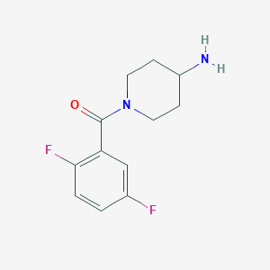 molecular formula C12H14F2N2O B3198742 1-(2,5-Difluorobenzoyl)piperidin-4-amine CAS No. 1016512-61-0