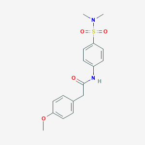 N-{4-[(dimethylamino)sulfonyl]phenyl}-2-(4-methoxyphenyl)acetamide