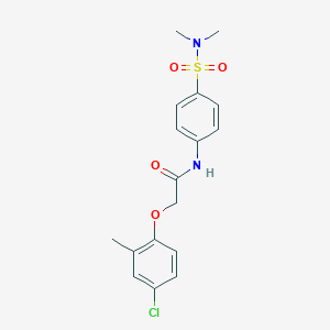 2-(4-chloro-2-methylphenoxy)-N-[4-(dimethylsulfamoyl)phenyl]acetamide