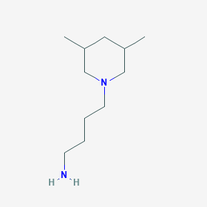molecular formula C11H24N2 B3198808 4-(3,5-Dimethylpiperidin-1-yl)butan-1-amine CAS No. 1016533-06-4