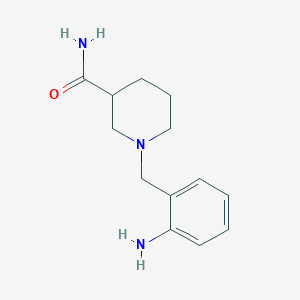 molecular formula C13H19N3O B3198816 1-[(2-Aminophenyl)methyl]piperidine-3-carboxamide CAS No. 1016535-21-9
