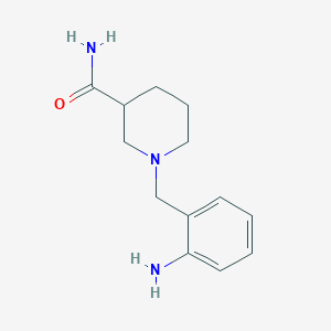 molecular formula C13H19N3O B3198816 1-[(2-氨基苯基)甲基]哌啶-3-甲酰胺 CAS No. 1016535-21-9