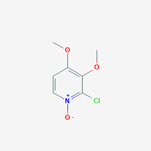 molecular formula C7H8ClNO3 B3198828 Pyridine, 2-chloro-3,4-dimethoxy-, 1-oxide CAS No. 101664-58-8