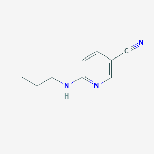 molecular formula C10H13N3 B3198836 6-[(2-Methylpropyl)amino]pyridine-3-carbonitrile CAS No. 1016679-54-1