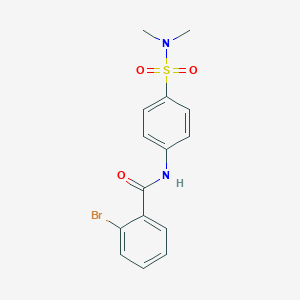 molecular formula C15H15BrN2O3S B319884 2-bromo-N-[4-(dimethylsulfamoyl)phenyl]benzamide 